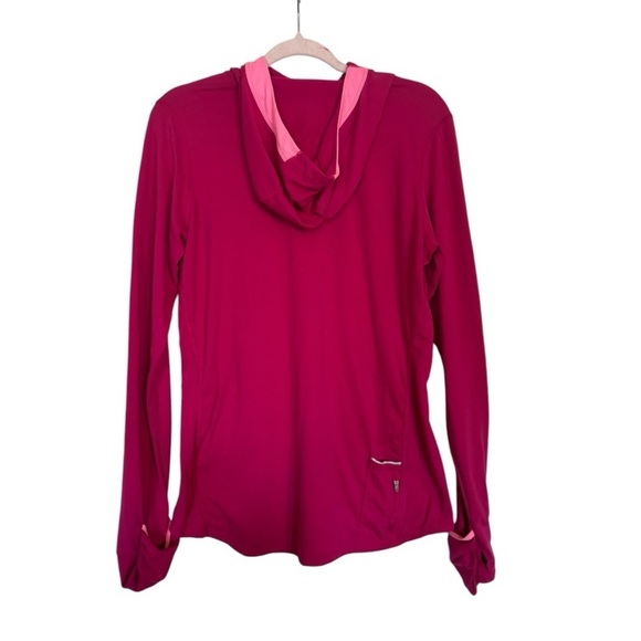 Nike Dri Fit Long Sleeve Pink Running Shirt Size Large (L) - Picture 2 of 8